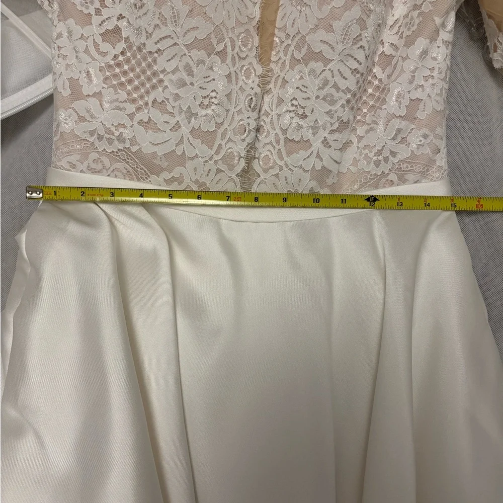 Eyelash Lace Wedding Dress - Picture 14 of 16